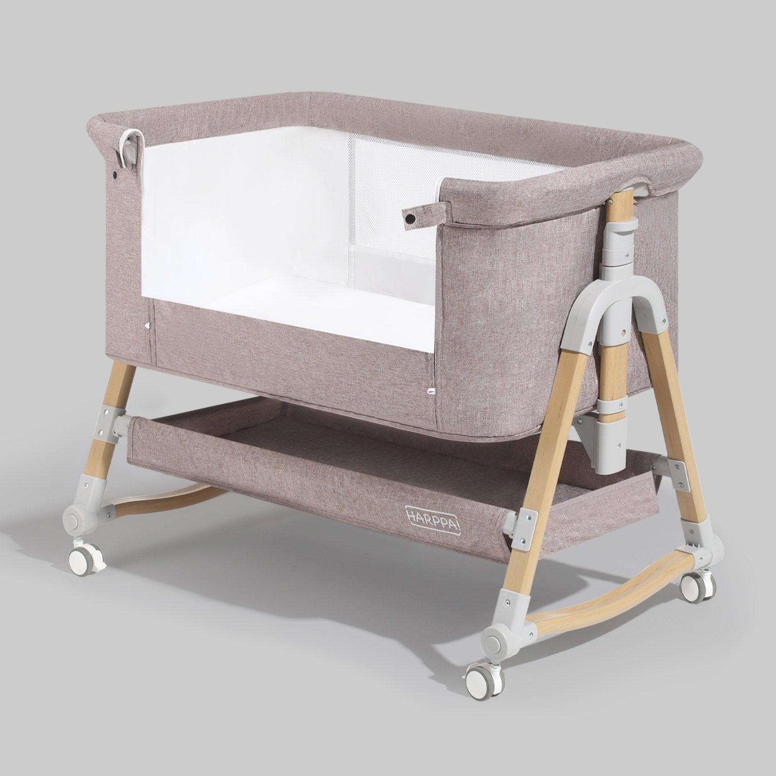 Berço Portátil HARPPA Cuddly + Kit Bebê 15 Itens – Enxoval Completo + Banho