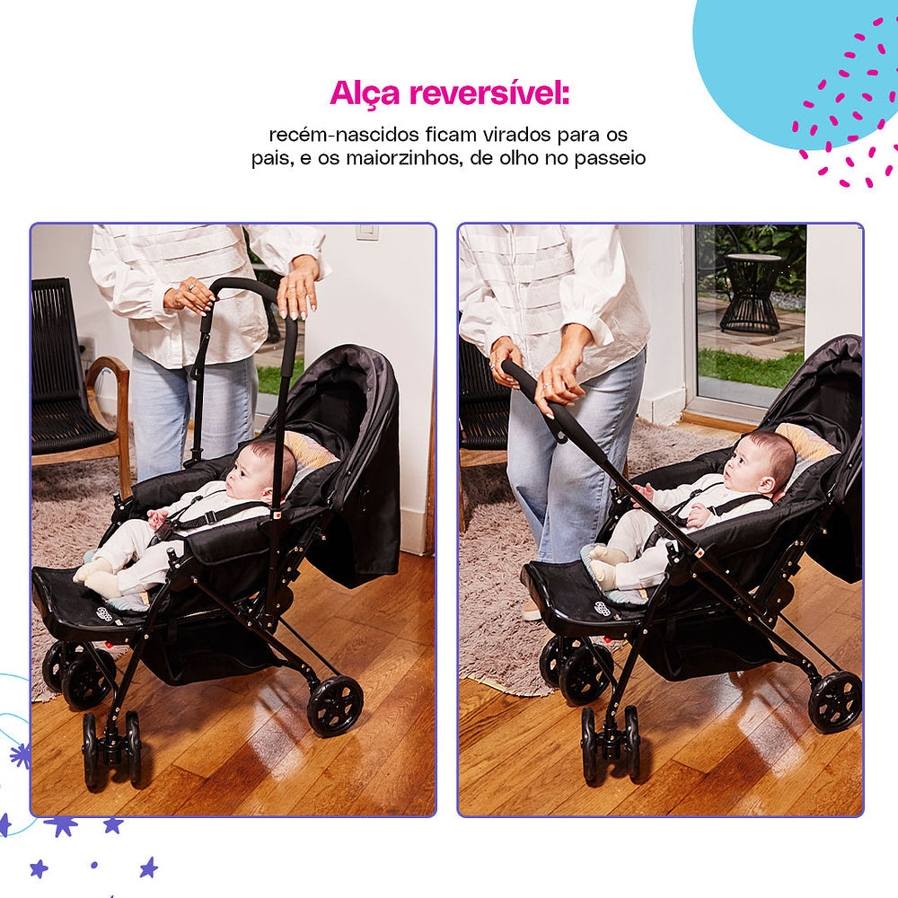 Travel System Reverse Duo + Kit Premium: Mosquiteiro & Organizador