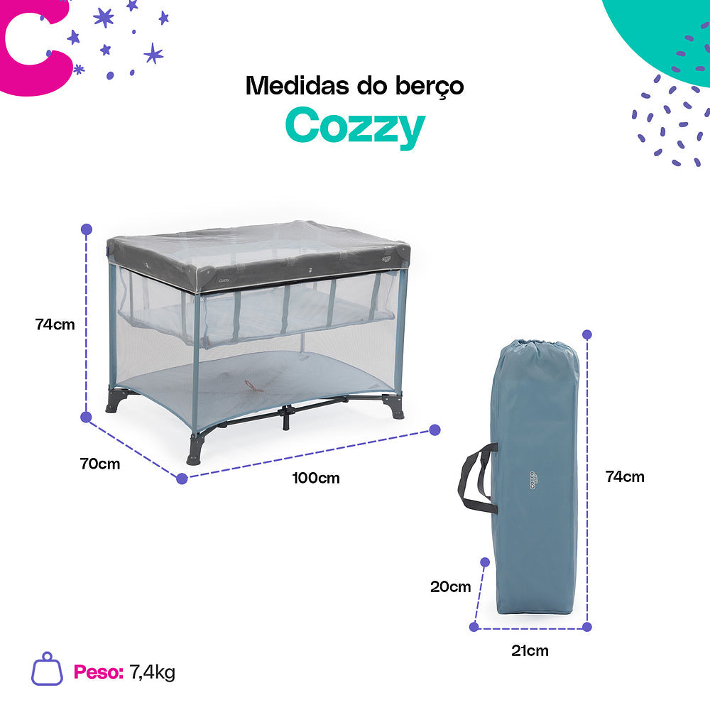 Berço Portátil Cozzy