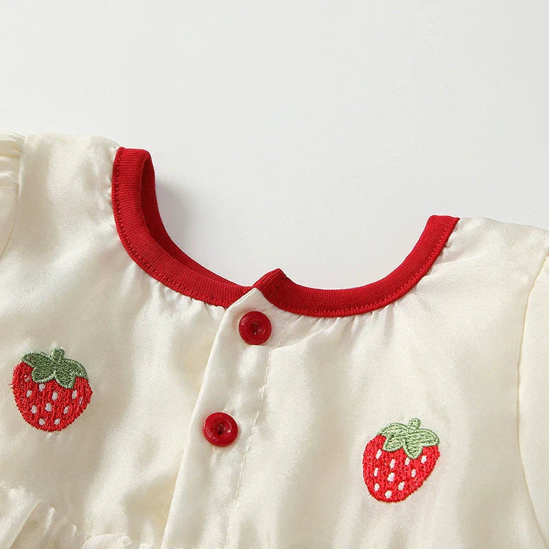 Vestido Infantil Moranguinhos