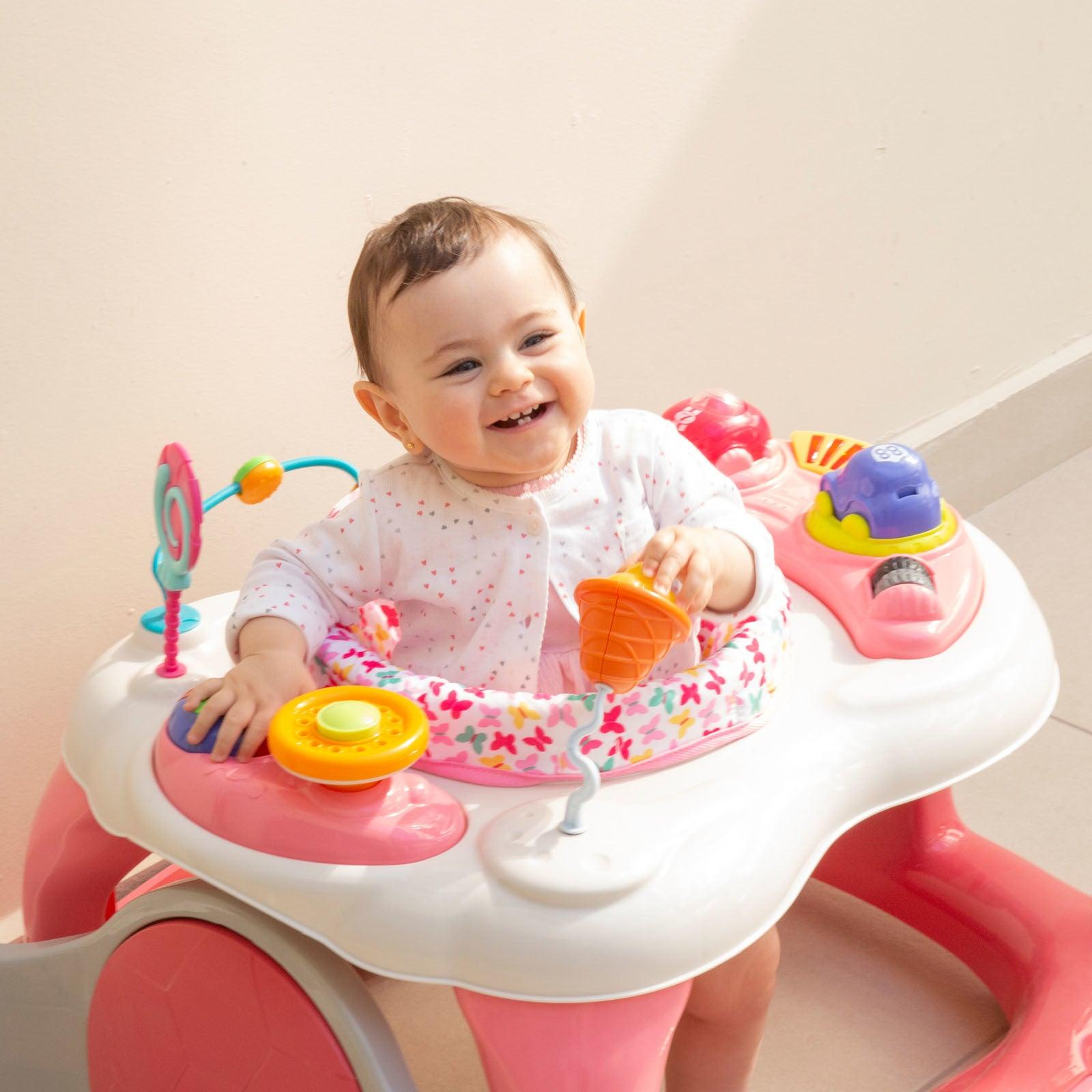 Andador Infantil Goal Walker 4 em 1 - BABYLIFEAndadorMinha lojaBABYLIFEIMP01359RosaAndador Infantil Goal Walker 4 em 1