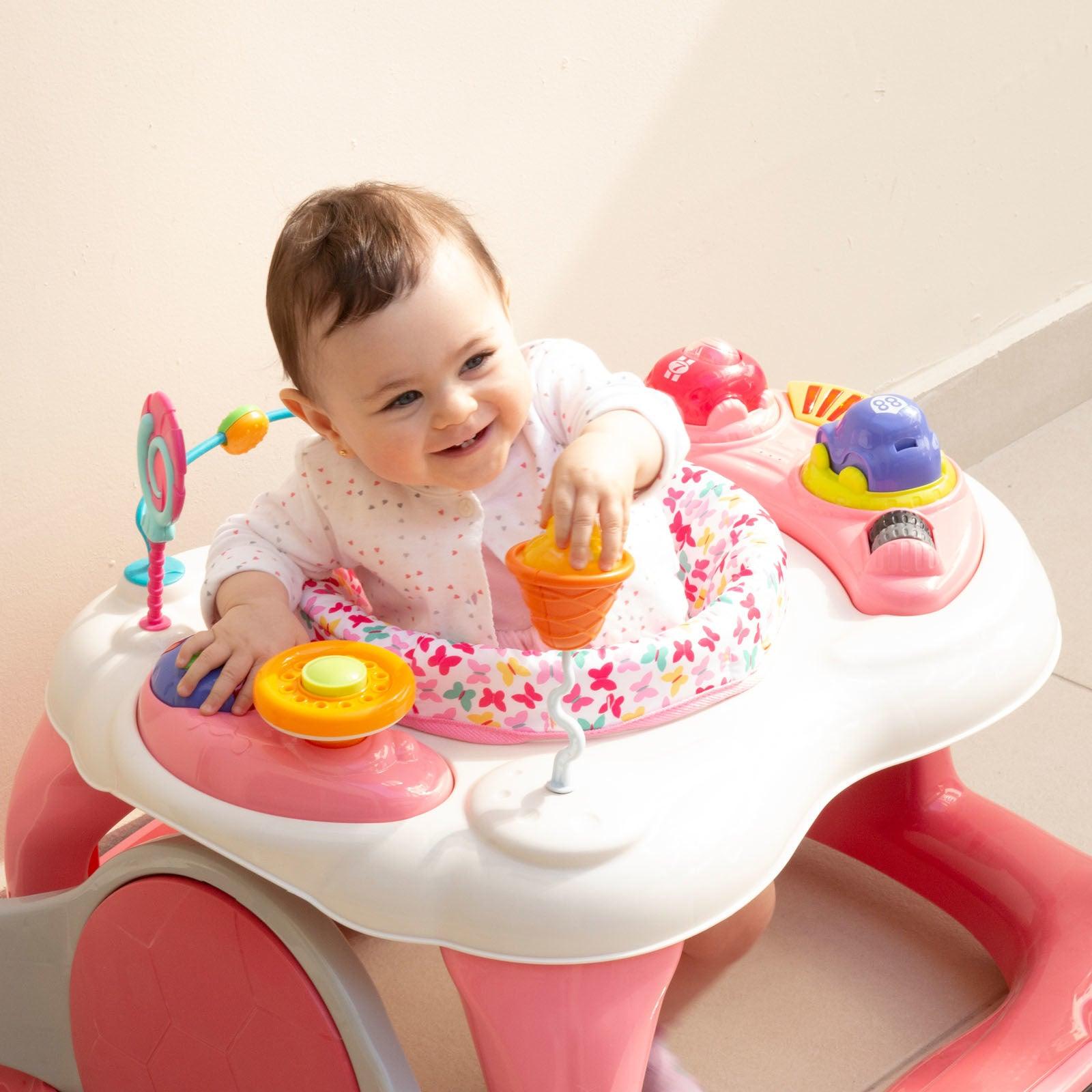 Andador Infantil Goal Walker 4 em 1 - BABYLIFEAndadorMinha lojaBABYLIFEIMP01359RosaAndador Infantil Goal Walker 4 em 1