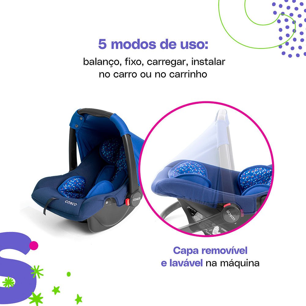 Bebê Conforto Wizz com Base - BABYLIFECadeira para AutoMinha lojaBABYLIFECAX01007Preto AbsolutoBebê Conforto Wizz com Base