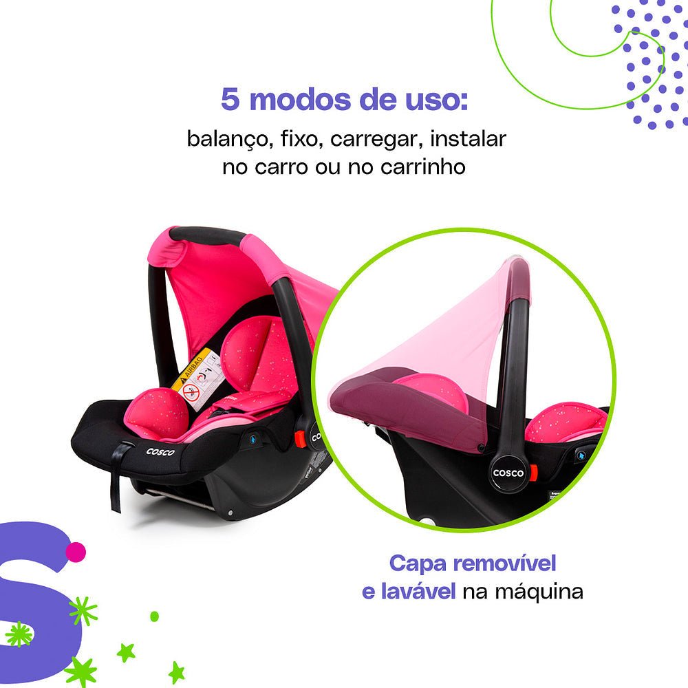 Bebê Conforto Wizz - BABYLIFEBebê ConfortoMinha lojaBABYLIFECAX00848PinkBebê Conforto Wizz