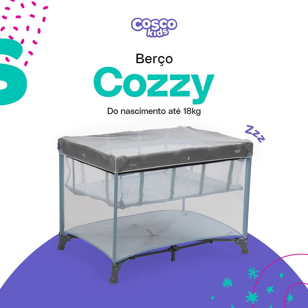 Berço Portátil Cozzy - BABYLIFEBerço PortátilMinha lojaBABYLIFEIMP02564Azul PastelBerço Portátil Cozzy
