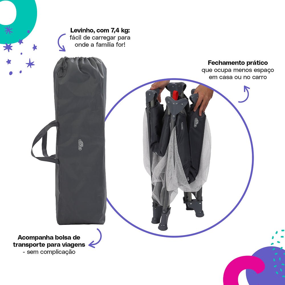 Berço Portátil Cozzy - BABYLIFEBerço PortátilMinha lojaBABYLIFEIMP02565Rosa PastelBerço Portátil Cozzy