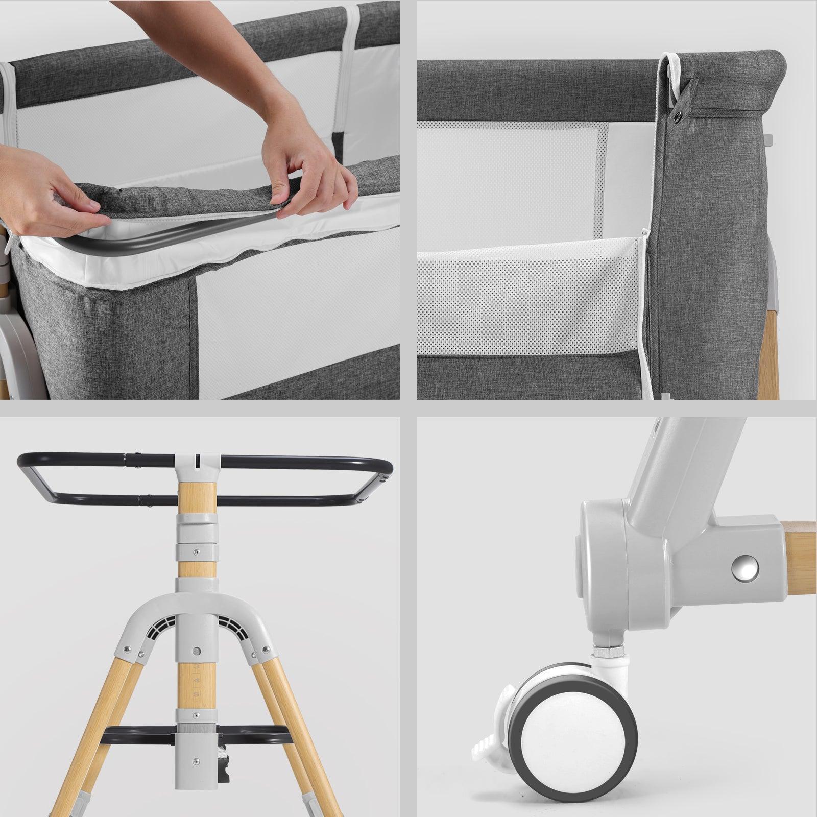 Berço Portátil HARPPA Cuddly + Kit Bebê 15 Itens – Enxoval Completo + Banho - BABYLIFEBaby Bassinet Bedside SleeperMinha lojaBABYLIFEHABC0003GY784365882715CinzaBerço Portátil HARPPA Cuddly + Kit Bebê 15 Itens – Enxoval Completo + Banho