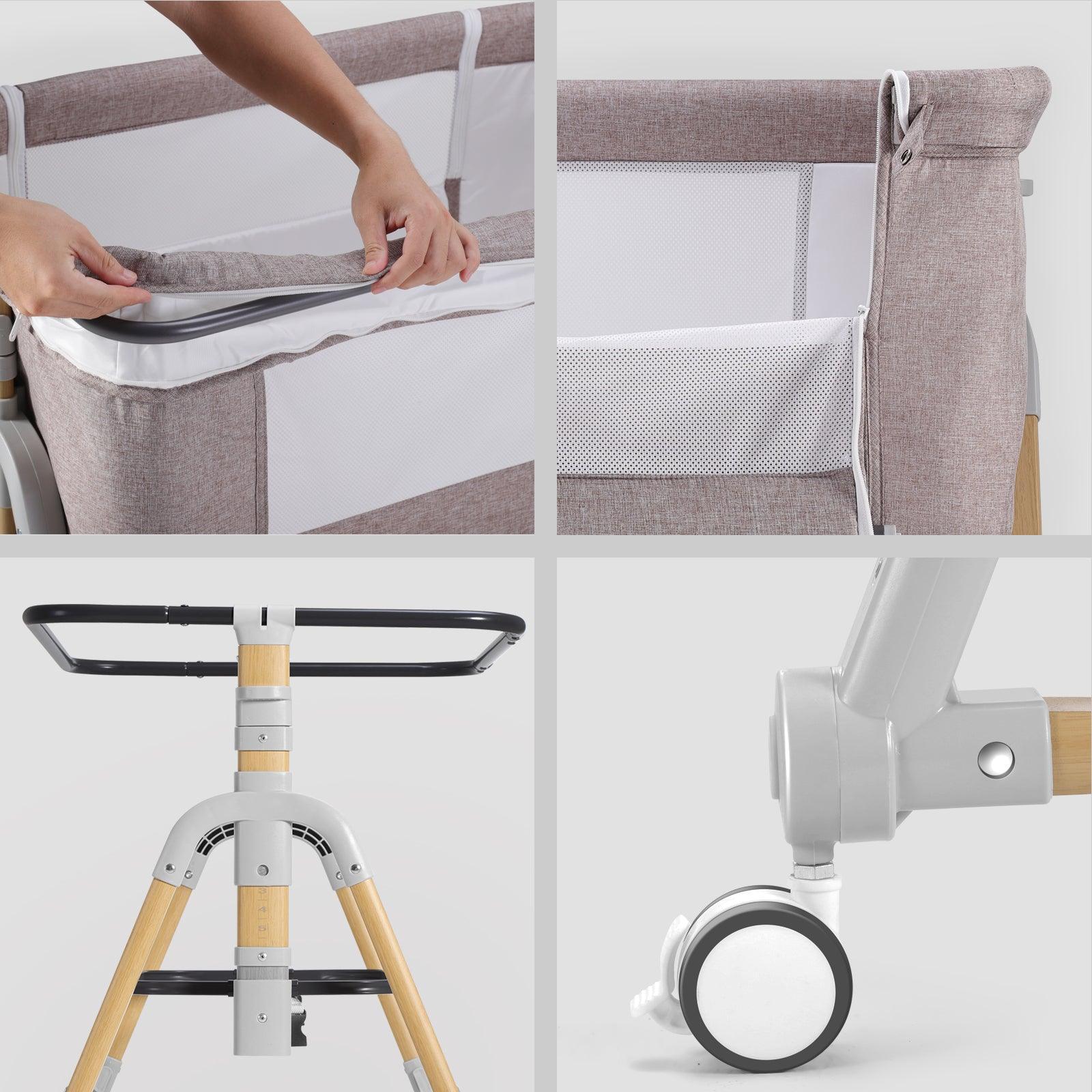 Berço Portátil HARPPA Cuddly + Kit Bebê 15 Itens – Enxoval Completo + Banho - BABYLIFEBaby Bassinet Bedside SleeperMinha lojaBABYLIFEHABC0003KQA1-US784365882739marrom claroBerço Portátil HARPPA Cuddly + Kit Bebê 15 Itens – Enxoval Completo + Banho