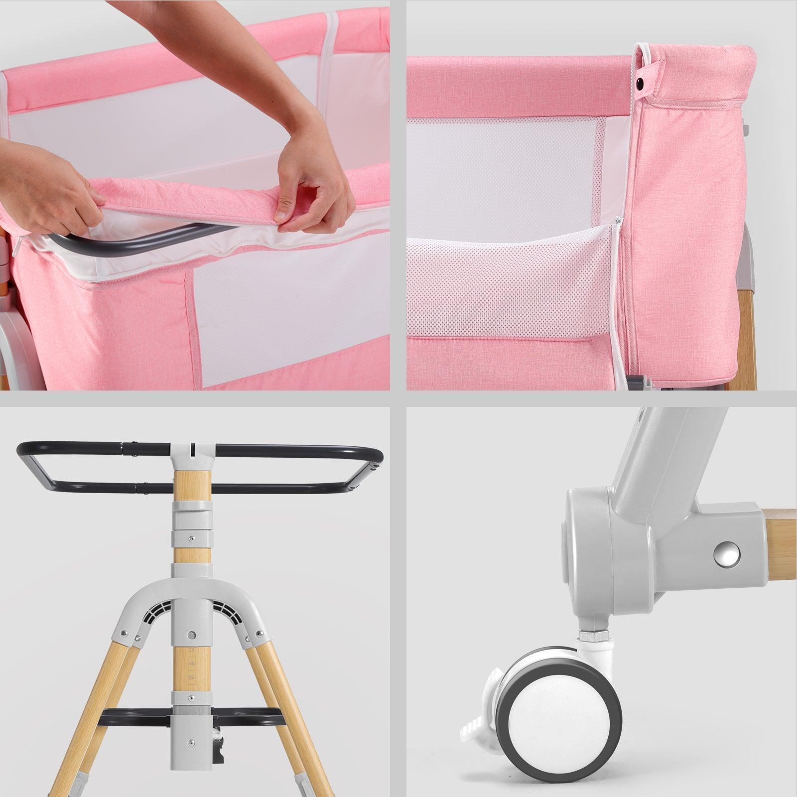 Berço Portátil HARPPA Cuddly + Kit Bebê 15 Itens – Enxoval Completo + Banho - BABYLIFEBaby Bassinet Bedside SleeperMinha lojaBABYLIFEHABC0003PK784365882722RosaBerço Portátil HARPPA Cuddly + Kit Bebê 15 Itens – Enxoval Completo + Banho