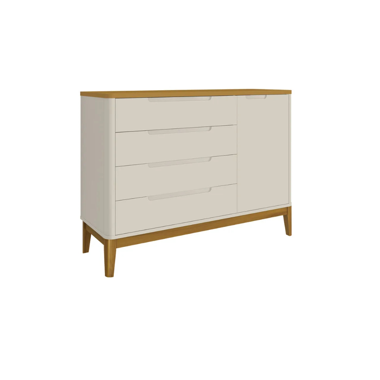 Berço Boom Slim 3 em 1 e Cômoda Boom Classic Móveis Reller