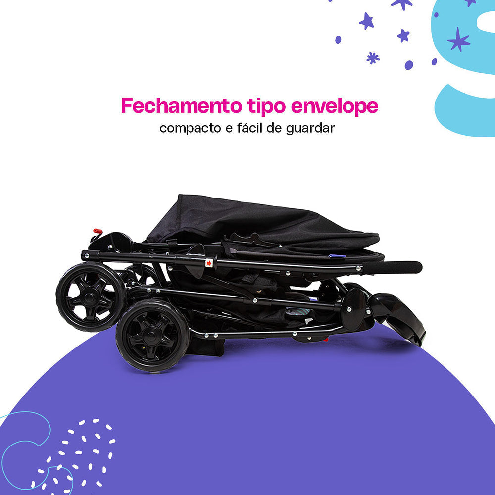 Travel System Reverse Duo + Kit Premium: Mosquiteiro & Organizador