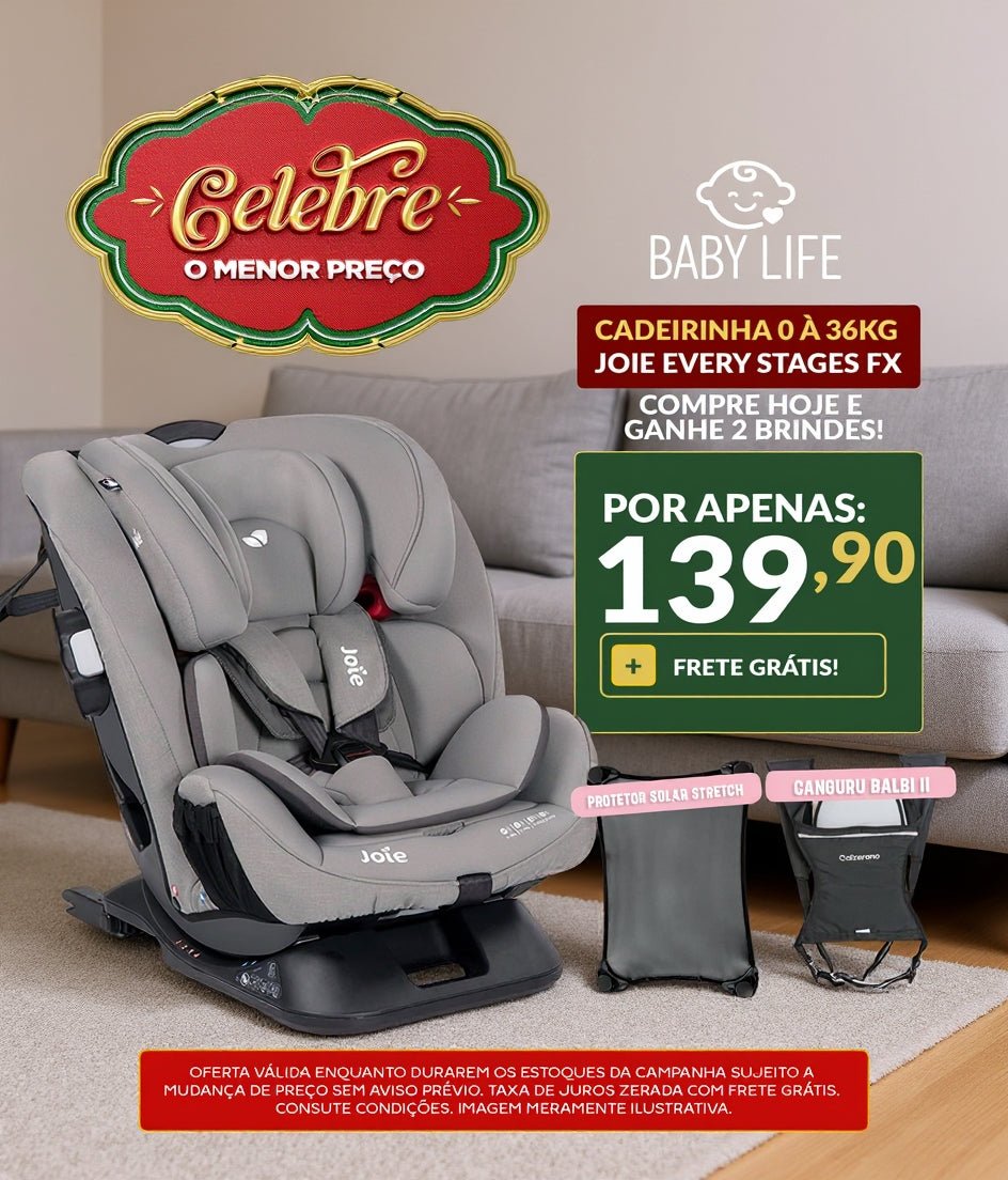 Cadeira Joie Every Stage + Kit Premium: Protetor Solar Stretch & Canguru Balbi II - BABYLIFEBabyLifeBABYLIFESKU_1764735516074_8911764735516074/665PretoCadeira Joie Every Stage + Kit Premium: Protetor Solar Stretch & Canguru Balbi II
