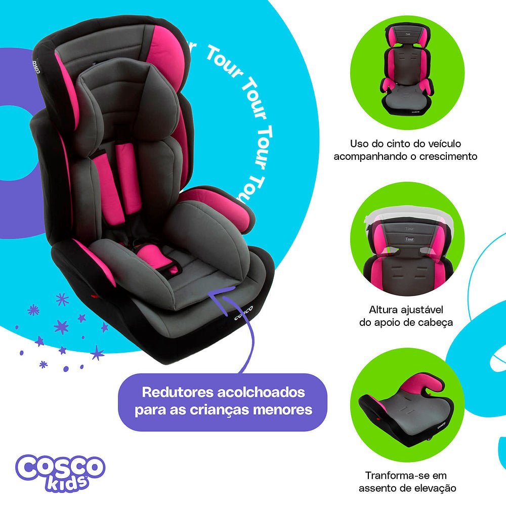 Cadeirinha Tour - BABYLIFECadeira para AutoMinha lojaBABYLIFEIMP01980Preto e VermelhoCadeirinha Tour
