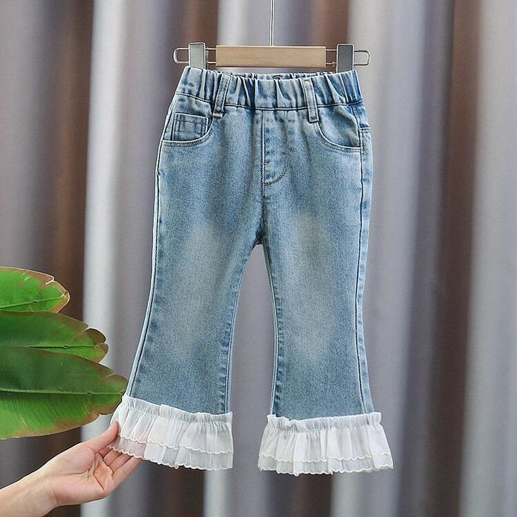 Calça Infantil Feminina Jeans Barrinha Tule - BABYLIFEBabyLifeBABYLIFE1 - 2 AnosCalça Infantil Feminina Jeans Barrinha Tule