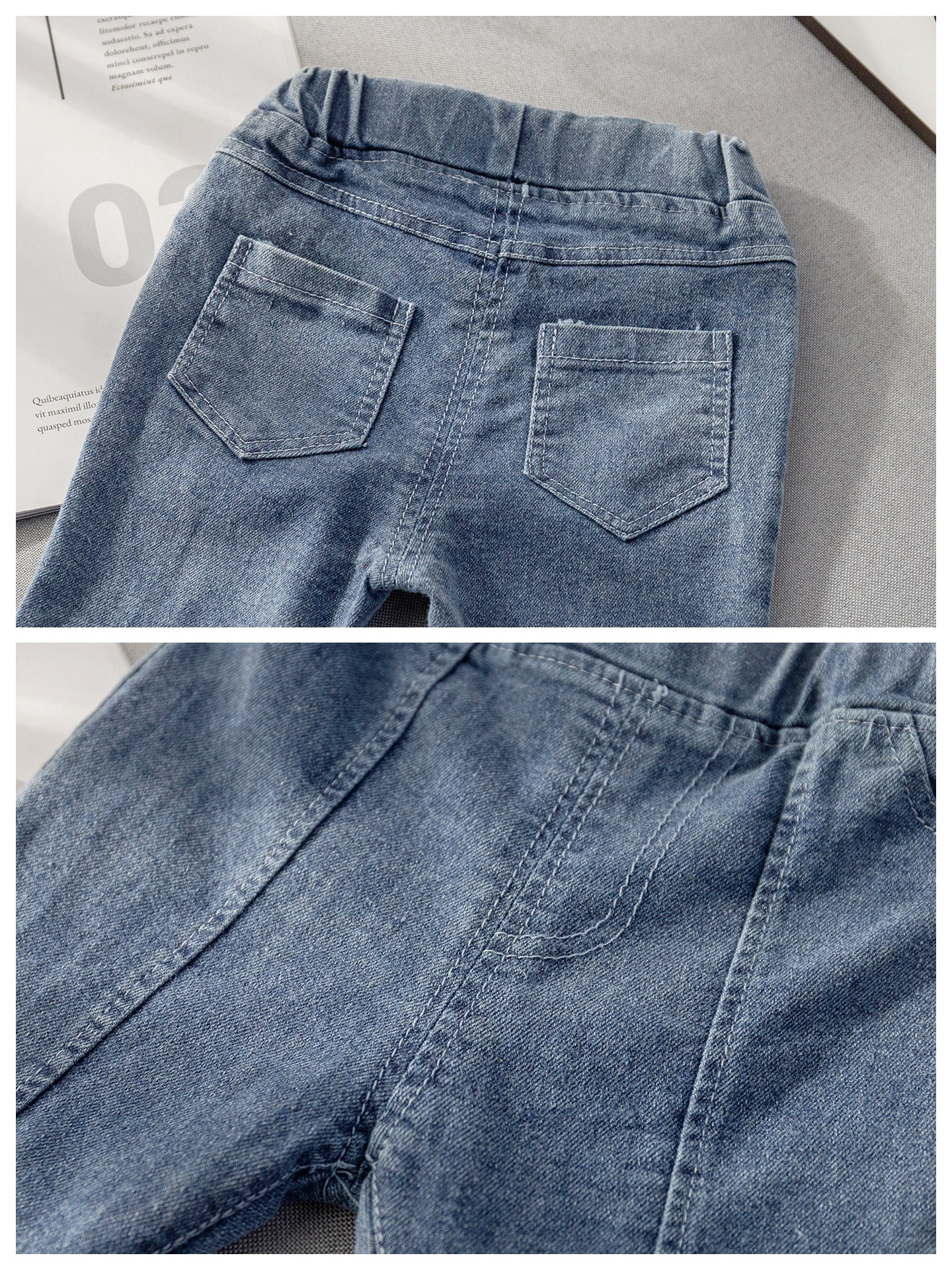 Calça Infantil Feminina Jeans Lacinho e Pérolas - BABYLIFEBabyLifeBABYLIFE6 - 12 MesesCalça Infantil Feminina Jeans Lacinho e Pérolas