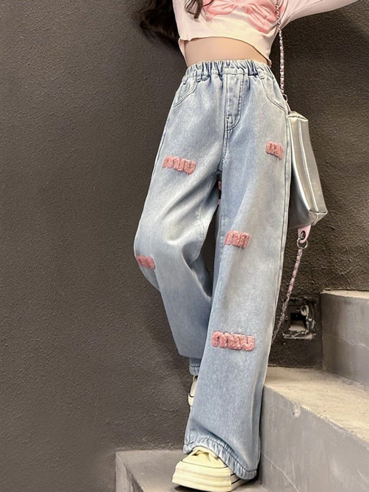 Calça Infantil Feminina Jeans Miumiu - BABYLIFEBabyLifeBABYLIFE4 - 5 AnosCalça Infantil Feminina Jeans Miumiu