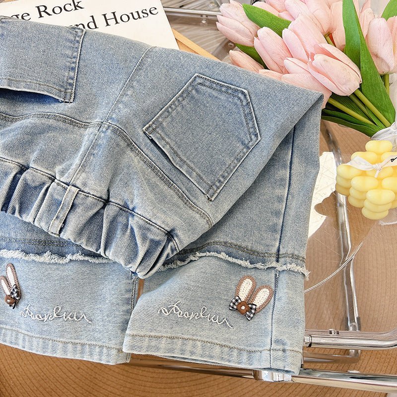 Calça Infantil Feminina Jeans Orelinha - BABYLIFEBabyLifeBABYLIFE1 - 2 AnosCalça Infantil Feminina Jeans Orelinha