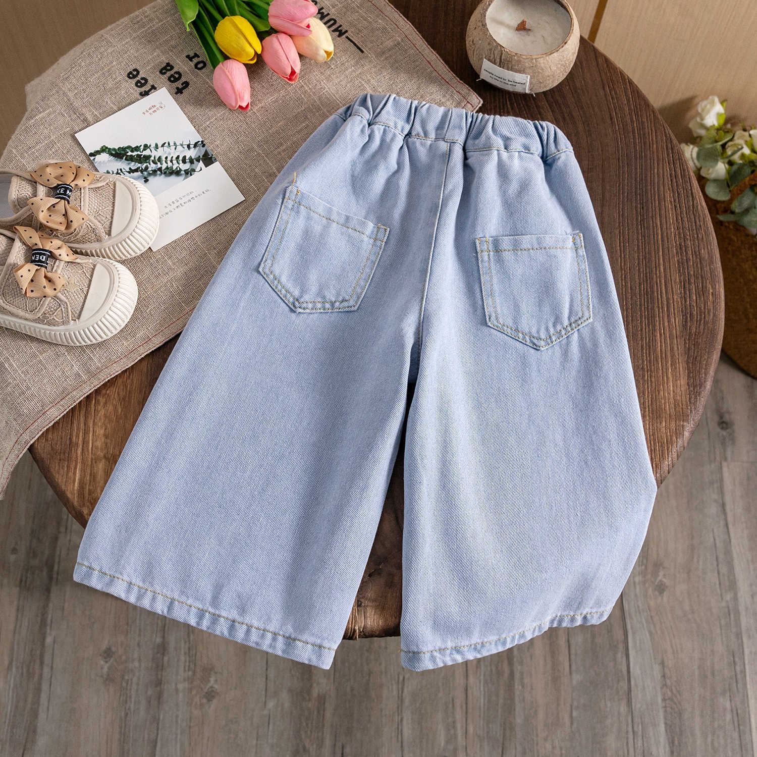 Calça Infantil Jeans Lacinhos - BABYLIFEBabyLifeBABYLIFE6 - 12 MesesCalça Infantil Jeans Lacinhos