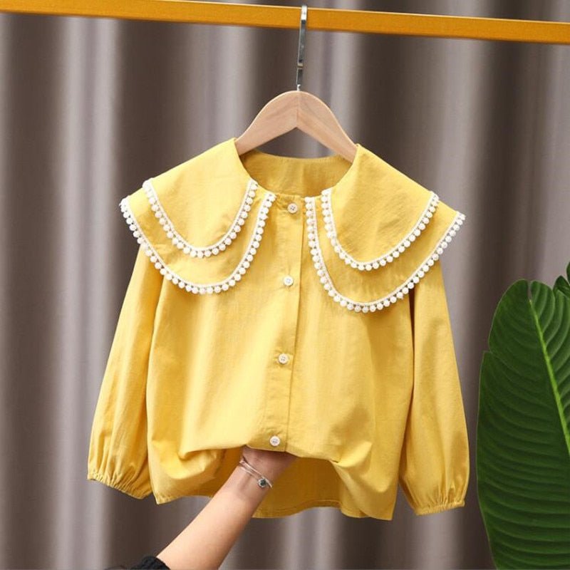 Camisa Infantil Feminina Gola Babados - BABYLIFEcamisaBabyLifeBABYLIFE14:29yellow girls blouse;200000463:200004188AmareloCamisa Infantil Feminina Gola Babados2 - 3 anos 38cm