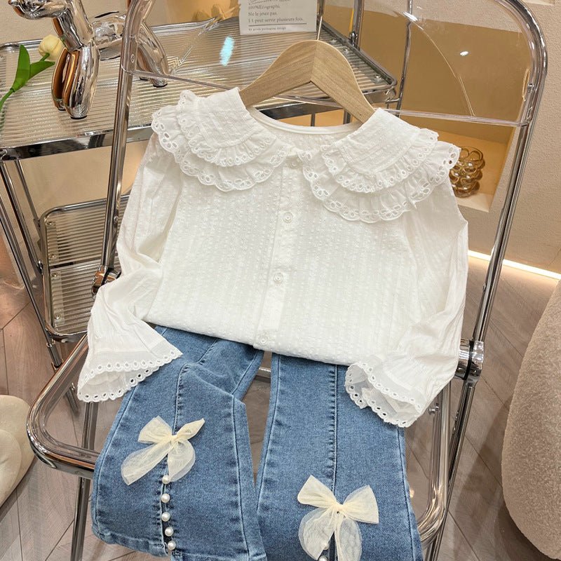 Camisa Infantil Feminina Rendada - BABYLIFEBabyLifeBABYLIFE1 - 2 AnosCamisa Infantil Feminina Rendada