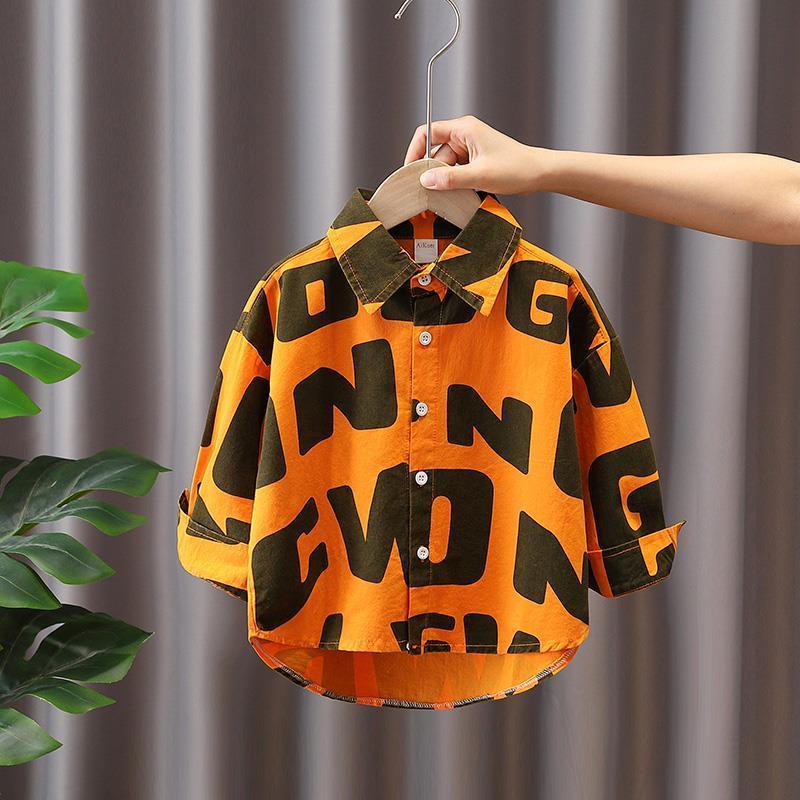 Camisa Infantil Letrinhas Manga Longa - BABYLIFEBabyLifeBABYLIFE14:350852;200000463:20000418790 for height 85cmLaranjaCamisa Infantil Letrinhas Manga Longa1 - 2 Anos