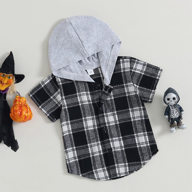 Camisa Infantil Masculina Xadrez halloween - BABYLIFEBabyLifeBABYLIFE200000463:2006618966 - 12 MesesCamisa Infantil Masculina Xadrez halloween