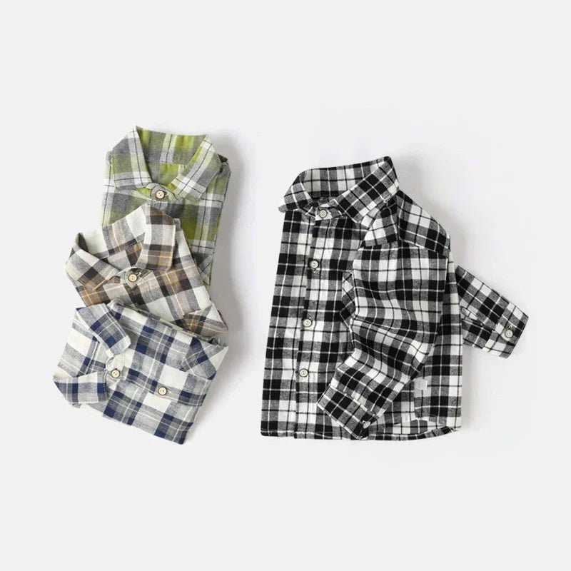 Camisa Infantil Masculina Xadrez - BABYLIFEBabyLifeBABYLIFEVerde e CinzaCamisa Infantil Masculina Xadrez6 - 12 Meses