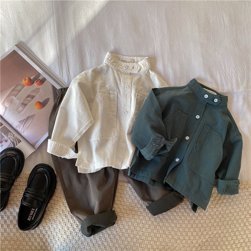 Camisa Infantil Moderna Bolsinho e Botões - BABYLIFEBabyLifeBABYLIFEBrancoCamisa Infantil Moderna Bolsinho e Botões1 - 2 Anos