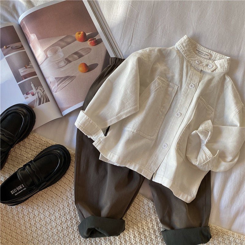 Camisa Infantil Moderna Bolsinho e Botões - BABYLIFEBabyLifeBABYLIFEBrancoCamisa Infantil Moderna Bolsinho e Botões1 - 2 Anos