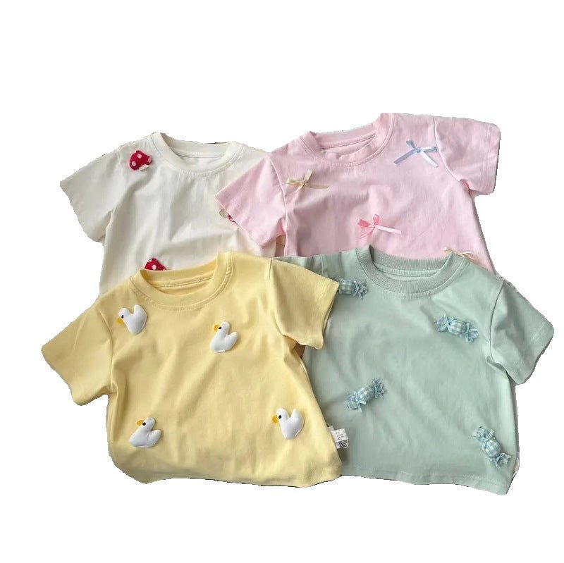 Camiseta Infantil Feminina Verão - BABYLIFEBabyLifeBABYLIFEOff WhiteCamiseta Infantil Feminina Verão1 - 2 Anos