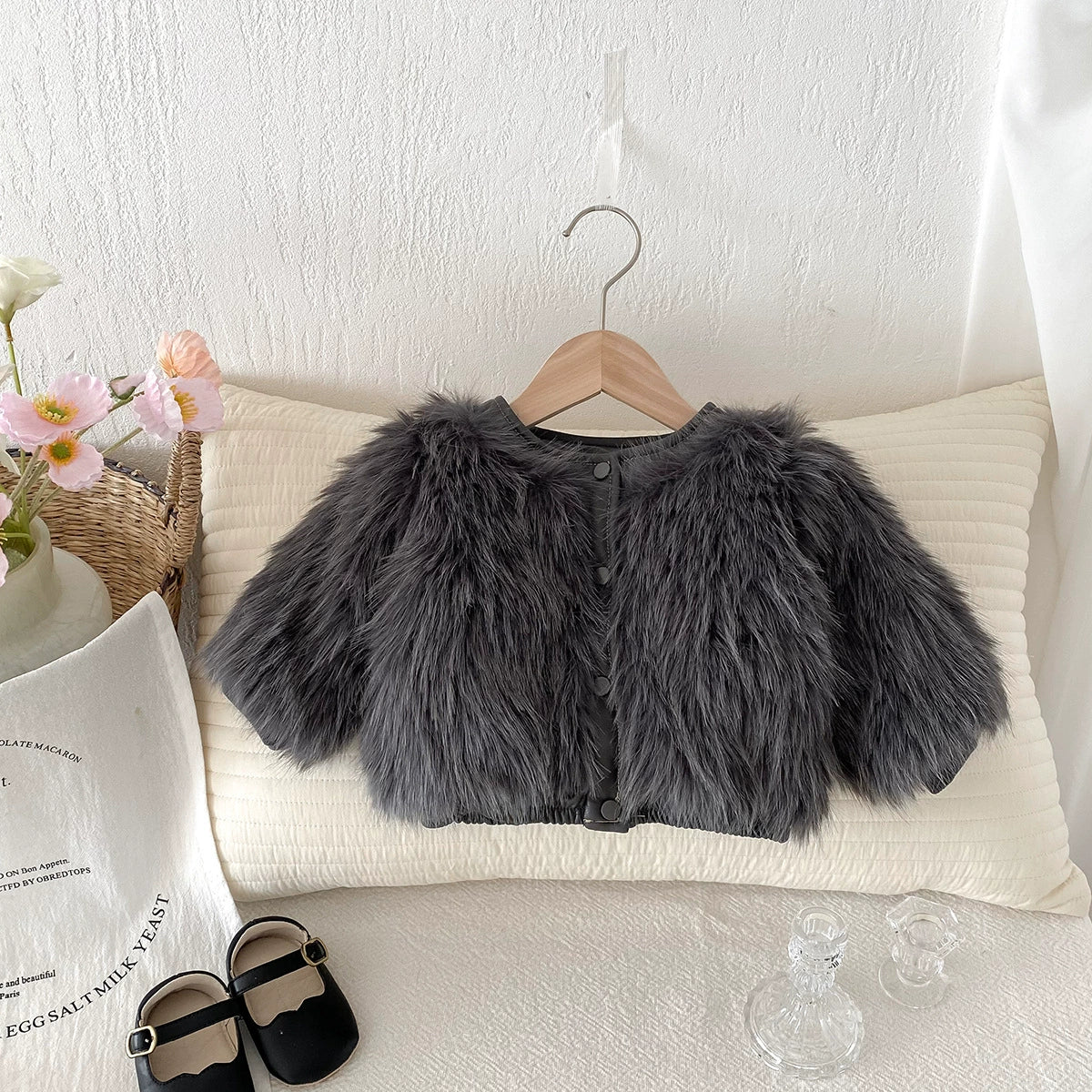 Casaco Infantil de Pelos - BABYLIFEBabyLifeBABYLIFECinzaCasaco Infantil de Pelos0 - 6 Meses