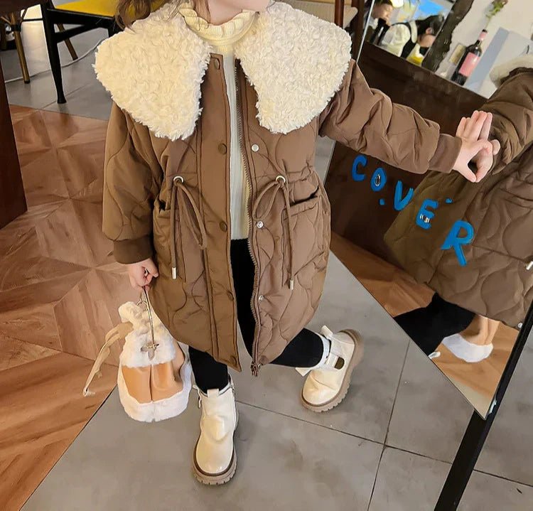 Casaco Infantil Feminino Acolchoado Pelinhos - BABYLIFEBabyLifeBABYLIFEMarromCasaco Infantil Feminino Acolchoado Pelinhos1 - 2 Anos