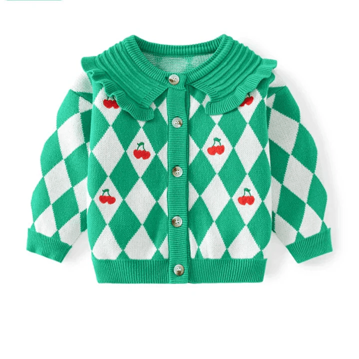 Casaco Infantil Feminino Cerejinhas - BABYLIFEBabyLifeBABYLIFEVerdeCasaco Infantil Feminino Cerejinhas6 - 12 Meses