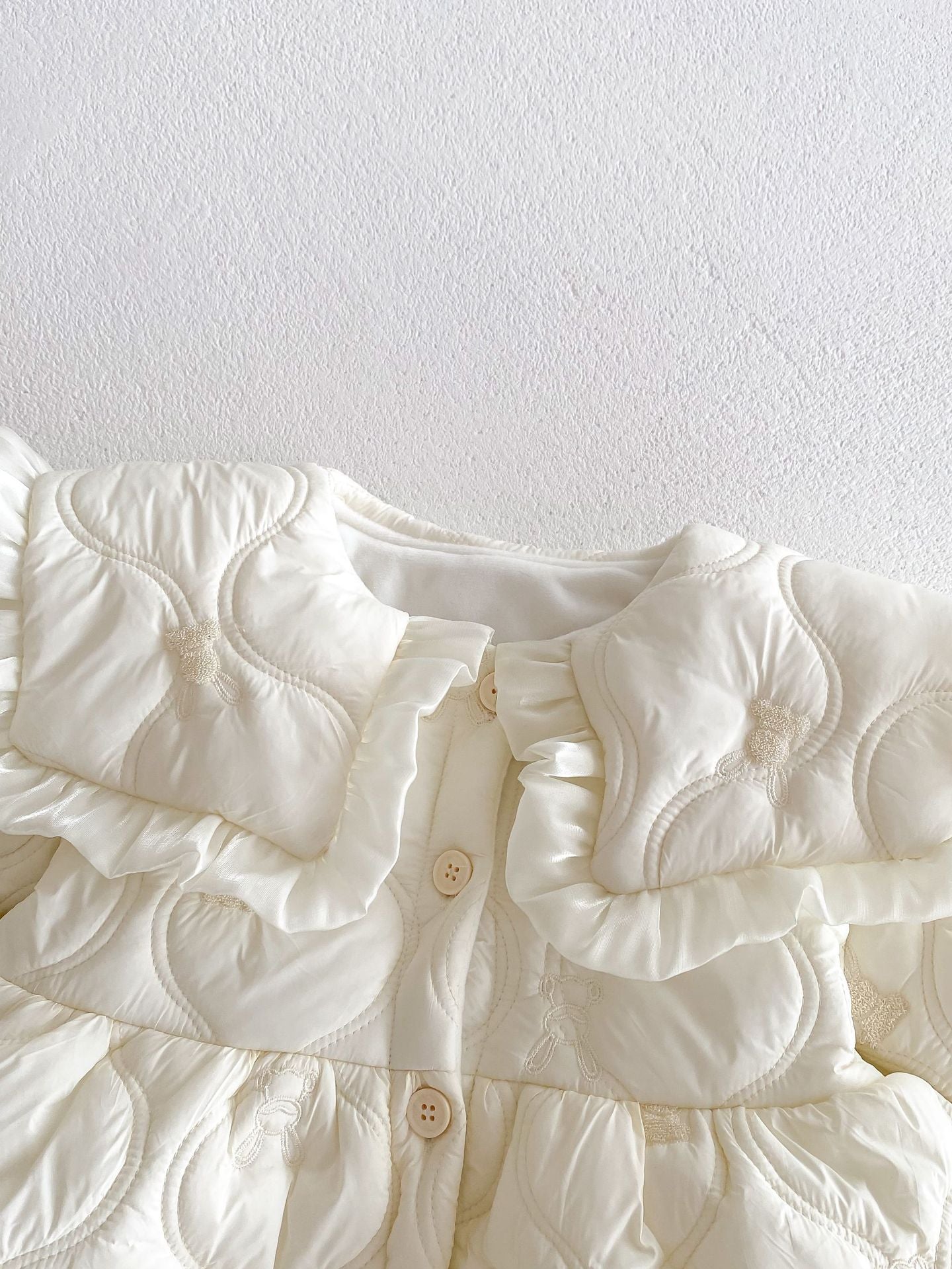 Casaco Infantil Feminino Forrado Lacinho - BABYLIFEBabyLifeBABYLIFEBrancoCasaco Infantil Feminino Forrado Lacinho0 - 6 Meses