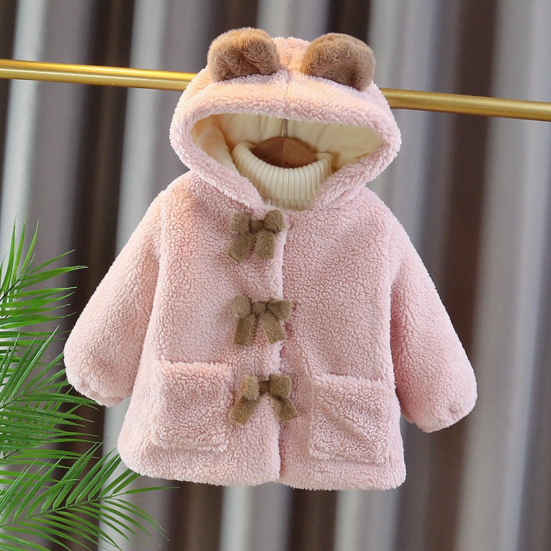 Casaco Infantil Feminino Grosso Lacinhos - BABYLIFEBabyLifeBABYLIFERosaCasaco Infantil Feminino Grosso Lacinhos6 - 12 Meses