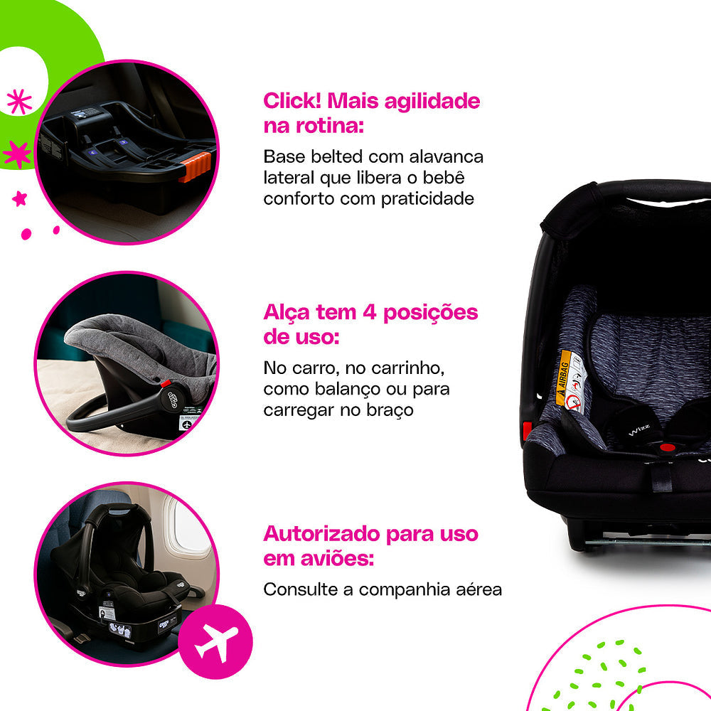 Bebê Conforto Wizz com Base