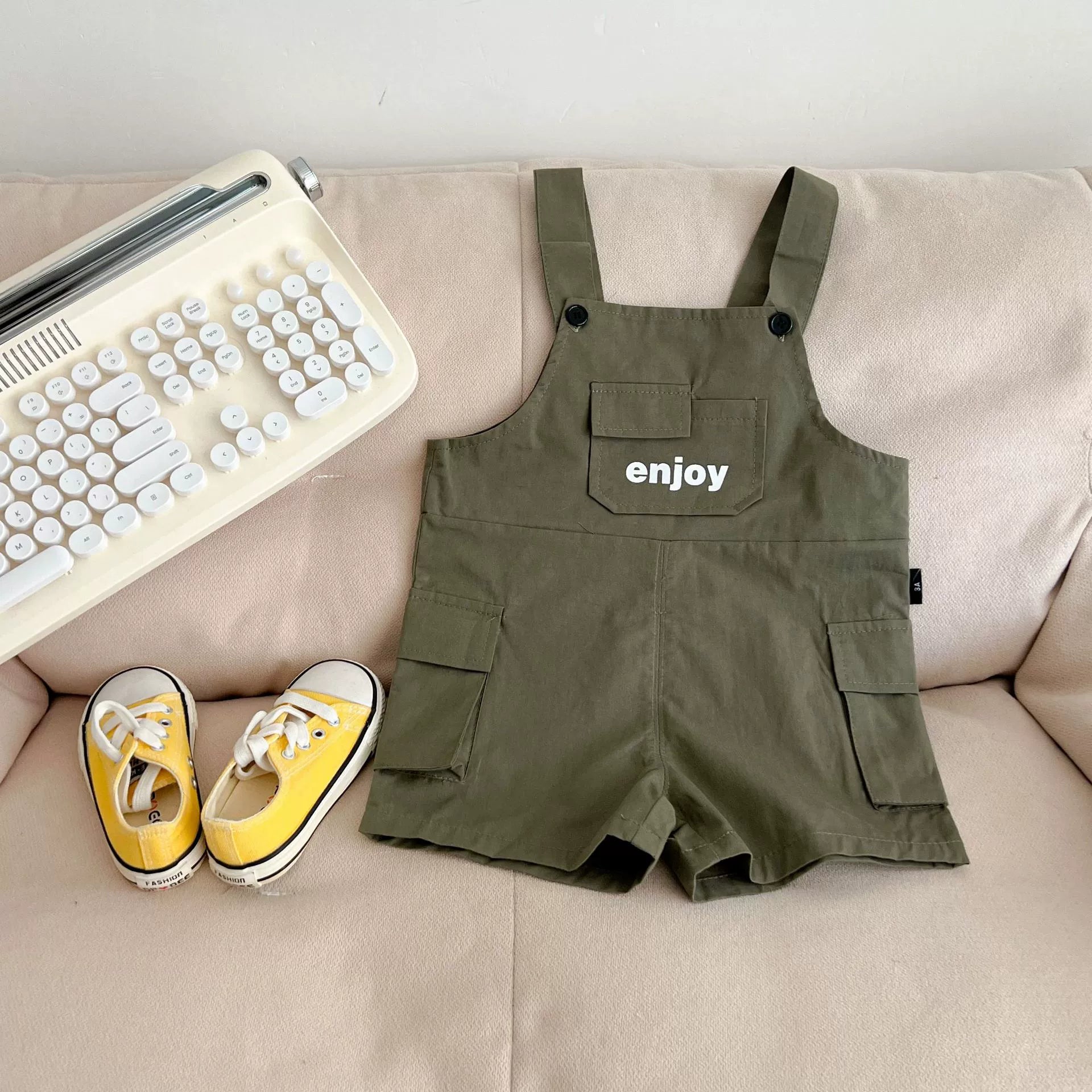 Jardineira Infantil Enjoy Bolsinho - BABYLIFEBabyLifeBABYLIFEVerdeJardineira Infantil Enjoy Bolsinho0 - 3 Meses