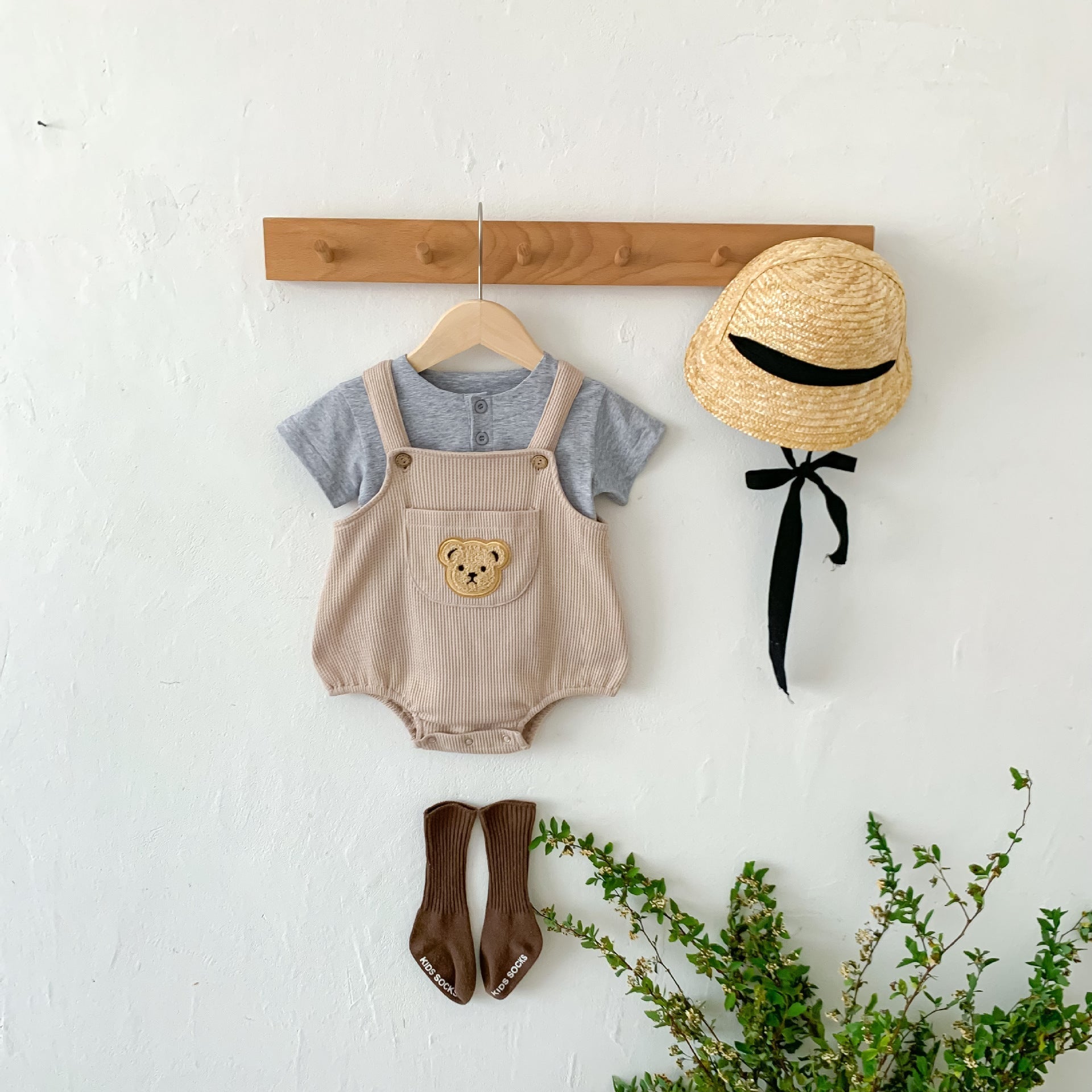 Jardineira Infantil Ursinho - BABYLIFEBabyLifeBABYLIFECaquiJardineira Infantil Ursinho0 - 3 Meses