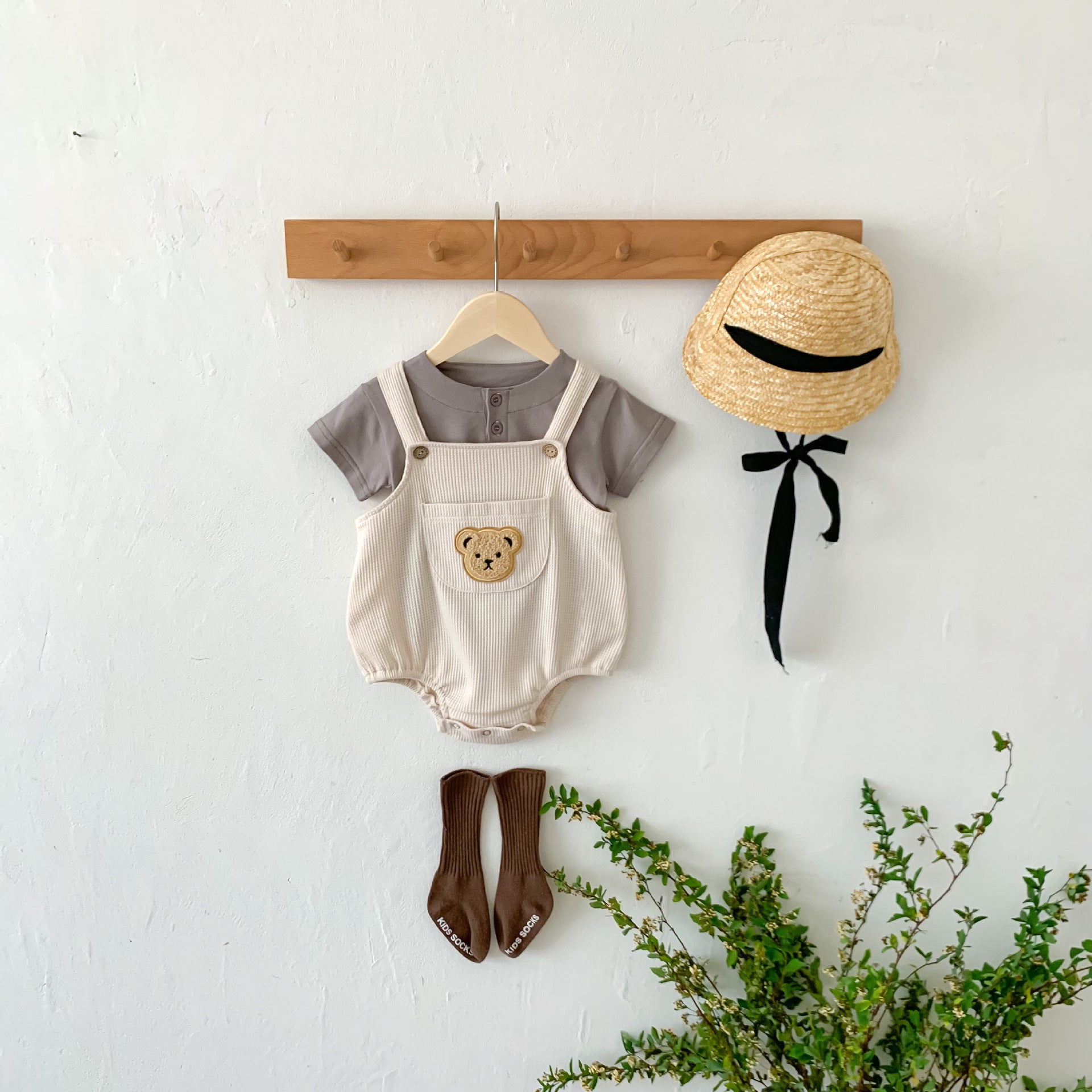 Jardineira Infantil Ursinho - BABYLIFEBabyLifeBABYLIFEOff WhiteJardineira Infantil Ursinho0 - 3 Meses