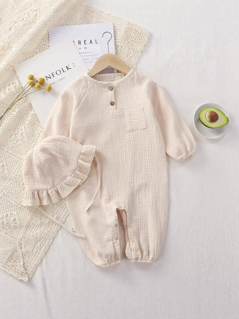 Macacão Infantil Botões Bolsinho - BABYLIFEBabyLifeBABYLIFEBegeMacacão Infantil Botões Bolsinho0 - 3 Meses