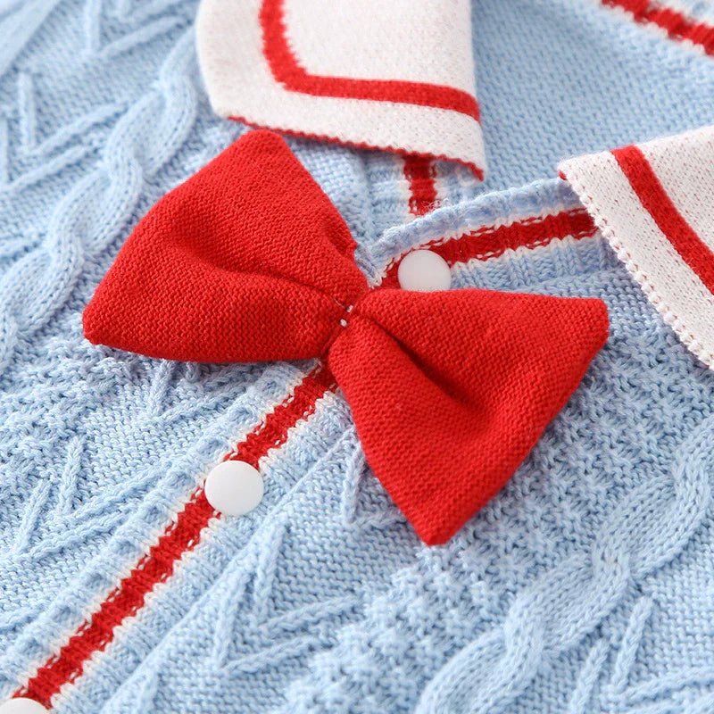 Macacão Infantil de Tricô Gravatinha - BABYLIFEBabyLifeBABYLIFEAzulMacacão Infantil de Tricô Gravatinha0 - 3 Meses