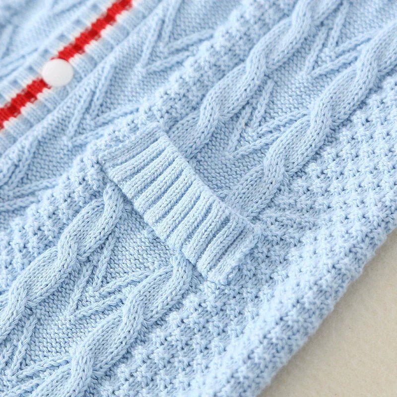 Macacão Infantil de Tricô Gravatinha - BABYLIFEBabyLifeBABYLIFEAzulMacacão Infantil de Tricô Gravatinha0 - 3 Meses