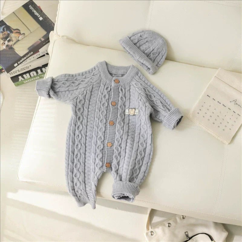 Macacão Infantil de Tricô Ursinho - BABYLIFEBabyLifeBABYLIFECinzaMacacão Infantil de Tricô Ursinho3 - 5 Meses