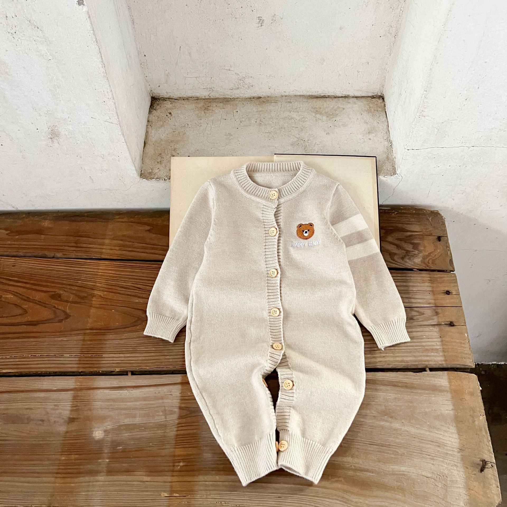 Macacão Infantil de Tricô Urso - BABYLIFEBabyLifeBABYLIFEPretoMacacão Infantil de Tricô Urso0 - 3 Meses