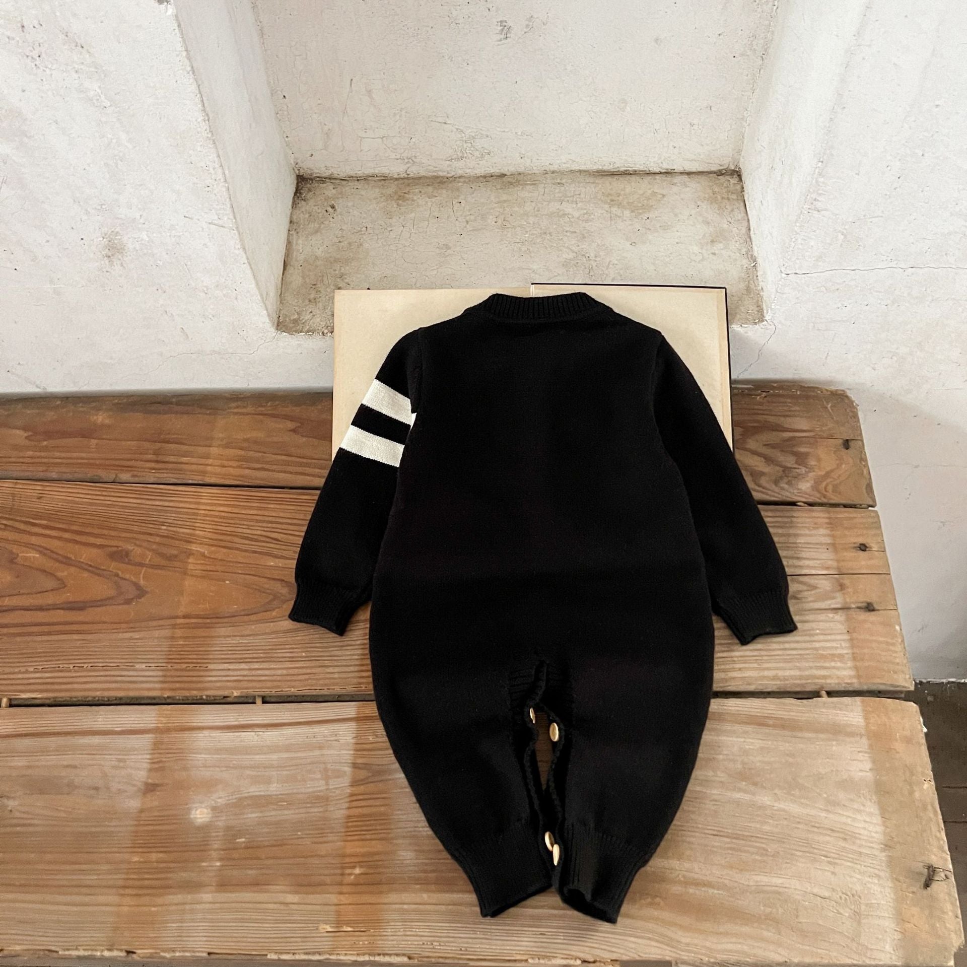 Macacão Infantil de Tricô Urso - BABYLIFEBabyLifeBABYLIFEPretoMacacão Infantil de Tricô Urso0 - 3 Meses