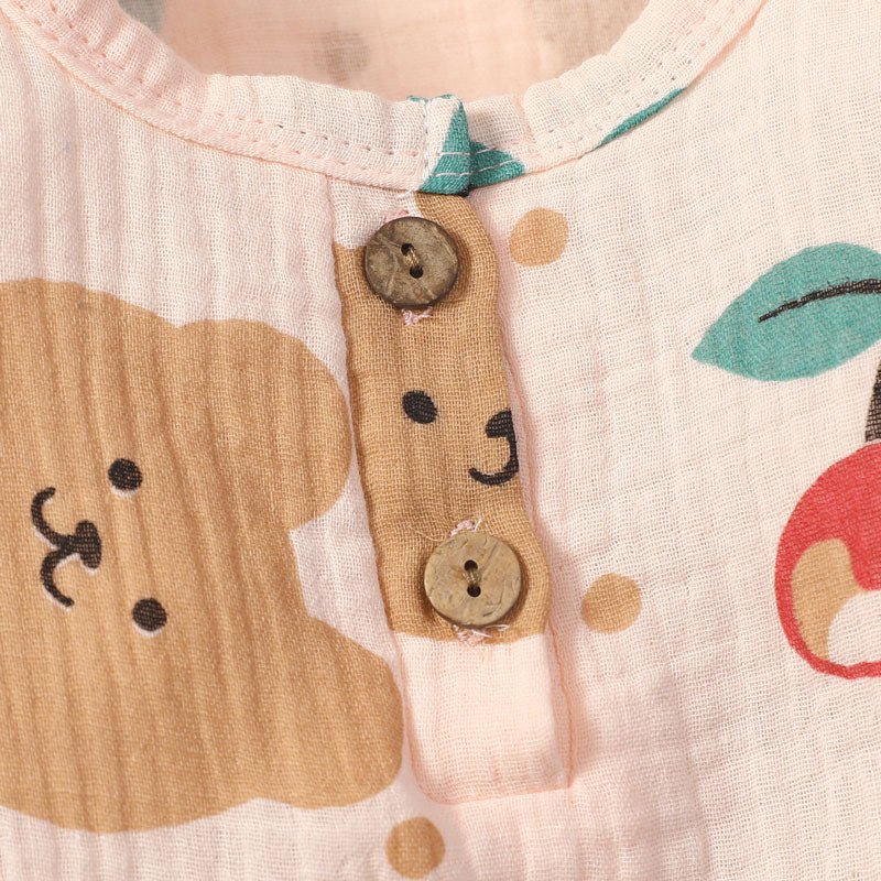 Macacão Infantil Feminino Ursinho com Cerejas - BABYLIFEMacacãoBabyLifeBABYLIFE200000463:2000250030 - 3 Meses 49cmMacacão Infantil Feminino Ursinho com Cerejas