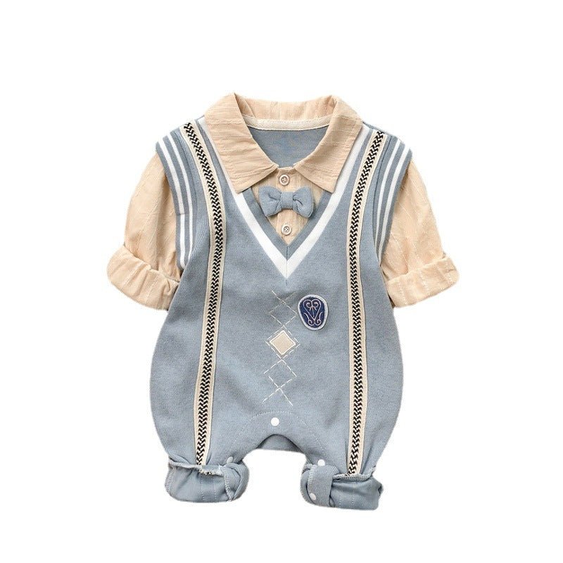 Macacão Infantil Gola Gravatinha - BABYLIFEBabyLifeBABYLIFEAzulMacacão Infantil Gola Gravatinha0 - 3 Meses