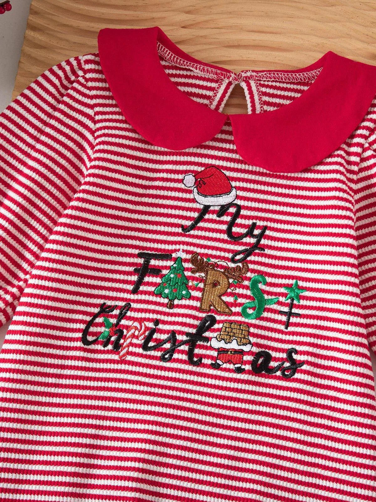 Macacão Infantil Lístras Natal - BABYLIFEBabyLifeBABYLIFEVermelhoMacacão Infantil Lístras Natal0 - 3 Meses