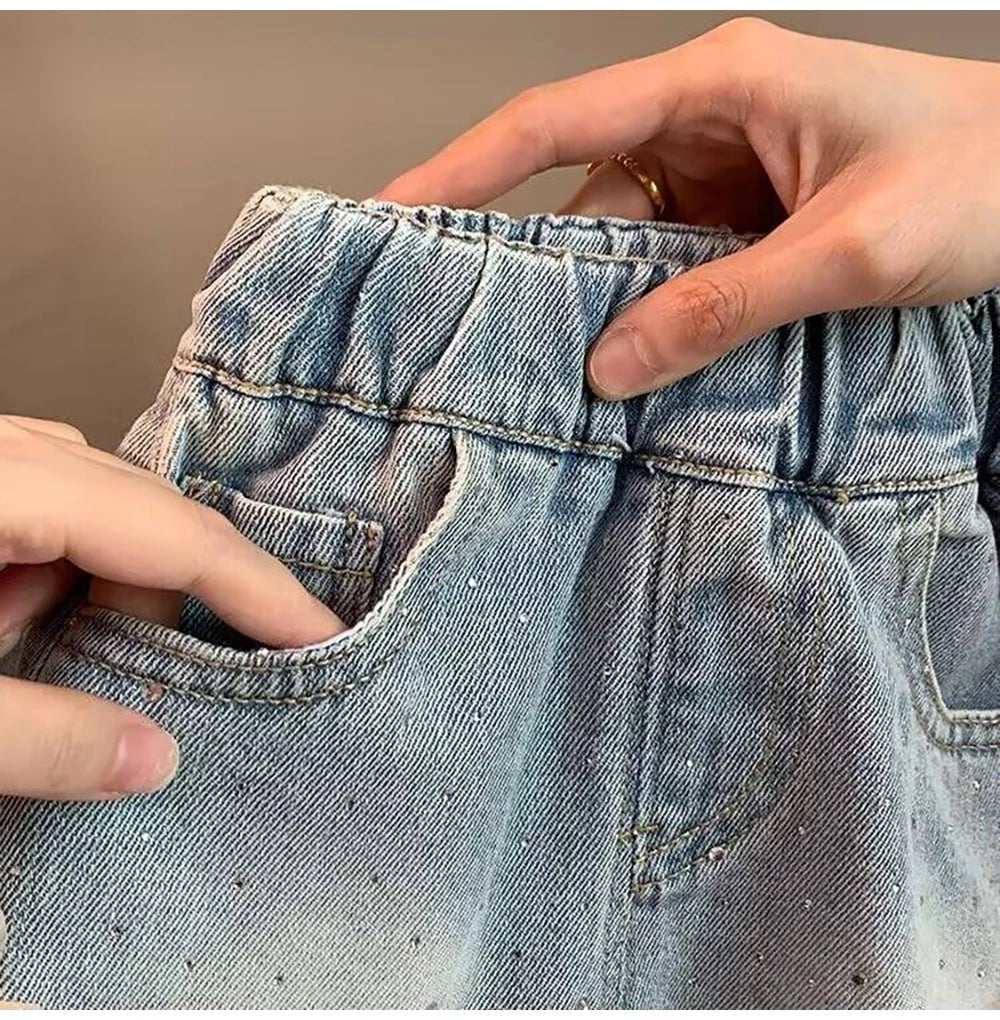 Shorts Infantil Feminino Jeans Florzinha - BABYLIFEBabyLifeBABYLIFE1 - 2 AnosShorts Infantil Feminino Jeans Florzinha