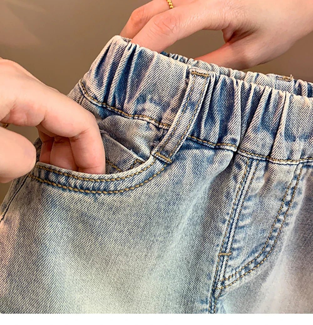 Shorts Infantil Feminino Jeans Lacinho - BABYLIFEBabyLifeBABYLIFE1 - 2 AnosShorts Infantil Feminino Jeans Lacinho